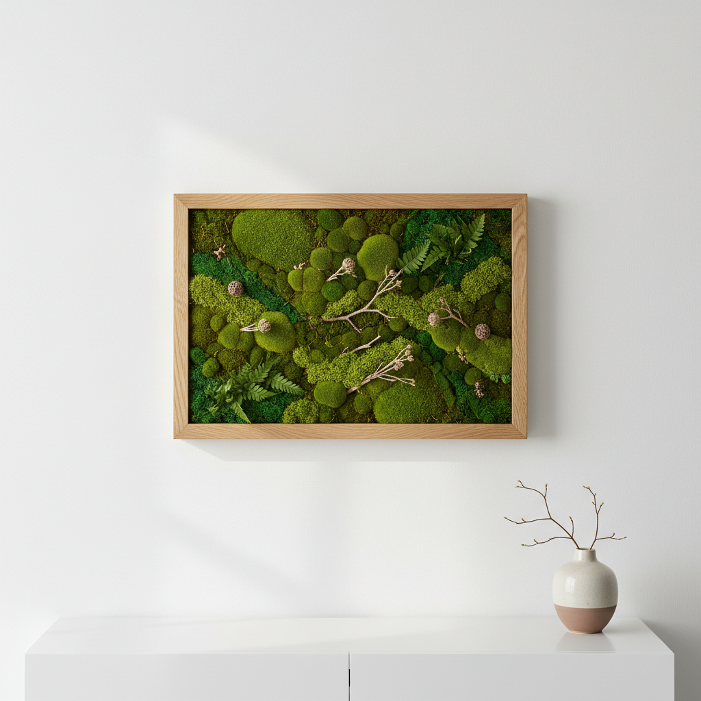 Preserved Moss Picture Frame
